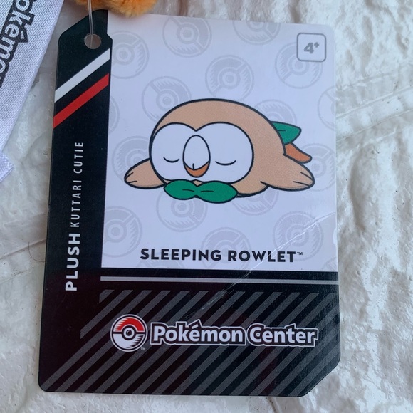 Pokémon Center Glaceon and Rowlet Good night ver Kuttari Plush Doll - Picture 8 of 9